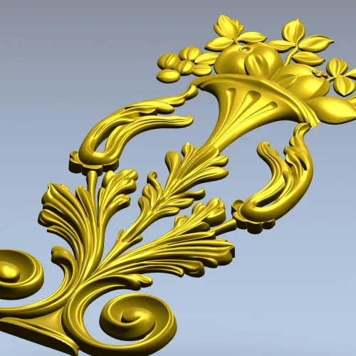 Акантовая ваза - 3D stl модель для ЧПУ