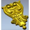 Барочная декоративная накладка - STL модель для ЧПУ