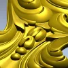 Барочная декоративная накладка - STL модель для ЧПУ