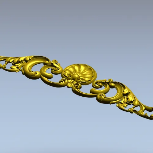 Baroque Shell Crest STL for CNC Router