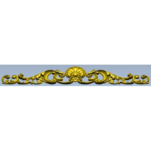 Baroque Shell Crest STL for CNC Router