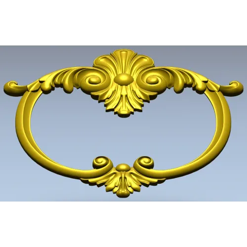 Картуш в стиле рокайль - 3D модель STL для ЧПУ