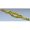 Горизонтальный картуш в стиле рококо - stl модель для ЧПУ