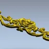 Картуш Элеганс - stl модель декора для ЧПУ