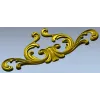 Rococo Acanthus Cartouche STL 3D model for CNC