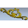 Rococo Acanthus Cartouche STL 3D model for CNC