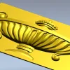Рельефная панель с классической урной - STL 3D модель для ЧПУ
