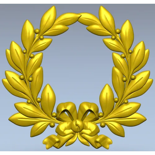 Laurel Wreath Relief STL for CNC