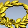 Laurel Wreath Relief STL for CNC