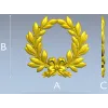Laurel Wreath Relief STL for CNC