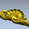Ракушечный картуш в стиле барокко - STL для ЧПУ