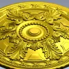 Классическая круглая розетка с акантами - STL модель для ЧПУ
