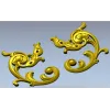 Рокайльные угловые накладки - 3D модель STL для ЧПУ