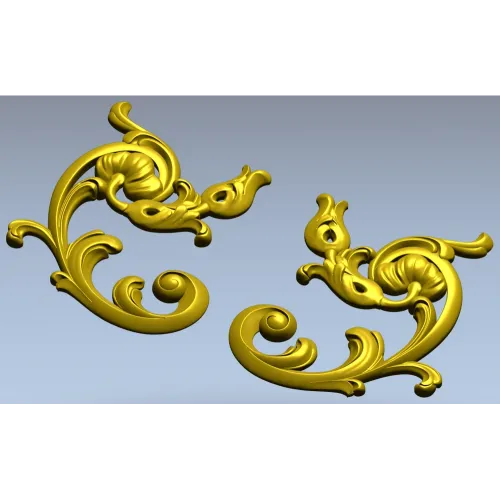 Рокайльные угловые накладки - 3D модель STL для ЧПУ
