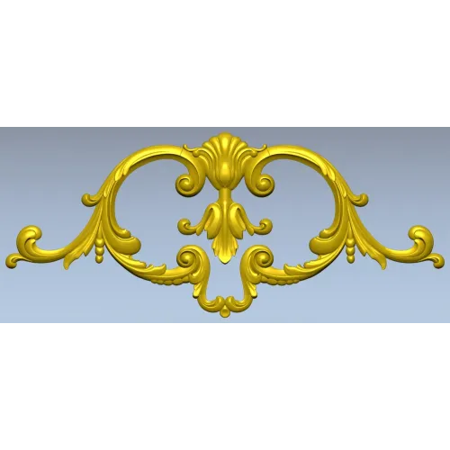 Флорентийский картуш - декоративная 3D модель STL для ЧПУ