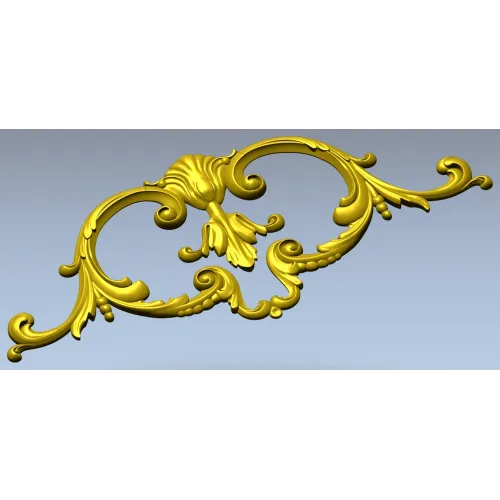 Флорентийский картуш - декоративная 3D модель STL для ЧПУ