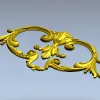 Флорентийский картуш - декоративная 3D модель STL для ЧПУ
