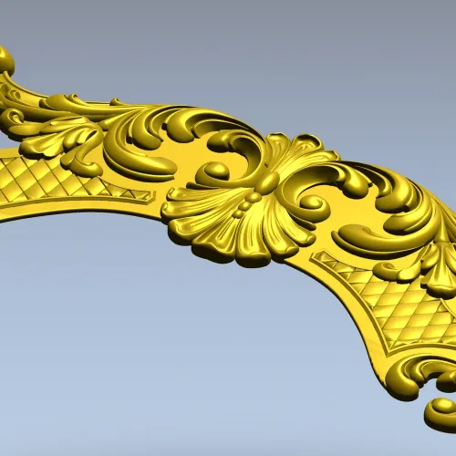 Рокайльный картуш - 3D модель STL для ЧПУ