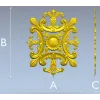 Барочный картуш "Солнечный акант" - 3D модель STL для ЧПУ