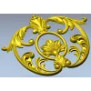 Baroque Shell Cartouche - STL 3D Model for CNC