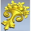 Корзина изобилия - 3D модель STL для ЧПУ (декоративный картуш)
