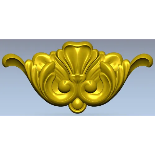 Барочный картуш для ЧПУ - декоративная STL 3D модель
