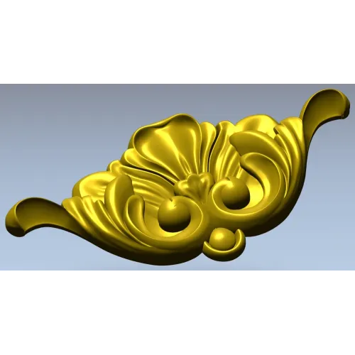 Барочный картуш для ЧПУ - декоративная STL 3D модель