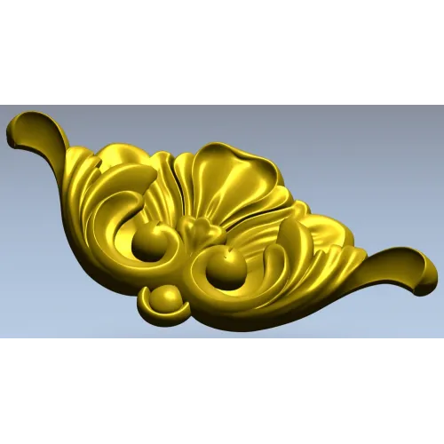 Барочный картуш для ЧПУ - декоративная STL 3D модель