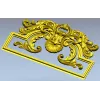 Rococo Acanthus Pediment STL for CNC milling