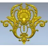Рокайльный картуш в стиле рококо - stl модель для ЧПУ