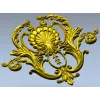 Рокайльный картуш в стиле рококо - stl модель для ЧПУ