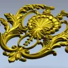 Рокайльный картуш в стиле рококо - stl модель для ЧПУ