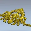 Aurielle Acanthus Cartouche - STL 3D model for CNC