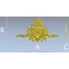 Aurielle Acanthus Cartouche - STL 3D model for CNC