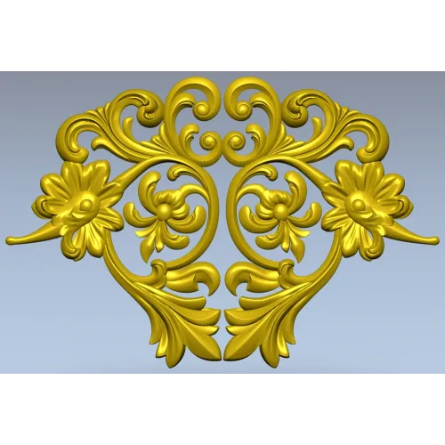Флорентийский картуш - декоративная STL модель для ЧПУ