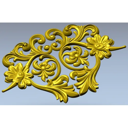 Флорентийский картуш - декоративная STL модель для ЧПУ
