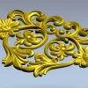 Флорентийский картуш - декоративная STL модель для ЧПУ