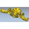 Декоративная палметта в барочном стиле - STL 3D модель для ЧПУ