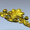 Декоративная палметта в барочном стиле - STL 3D модель для ЧПУ