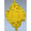 Рокайльный картуш в стиле барокко - STL модель для ЧПУ