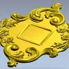 Рокайльный картуш в стиле барокко - STL модель для ЧПУ