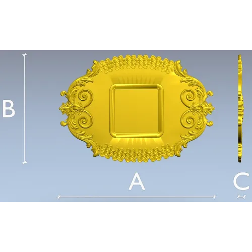 Картуш Виндзор - декоративная 3D модель в формате STL для ЧПУ