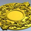 Рельефная розетка "Медальон Аквилона" - 3D модель STL для ЧПУ