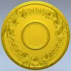 Floral Wreath Medallion STL for CNC