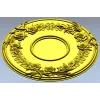 Floral Wreath Medallion STL for CNC