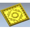 Aurelia Rosette Panel - Baroque Square Decorative STL