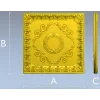 Aurelia Rosette Panel - Baroque Square Decorative STL
