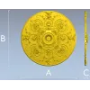 Классическая круглая розетка - 3D модель в формате STL для ЧПУ