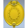Oval Floral Medallion - STL 3D Model for CNC Routing