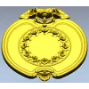 Oval Floral Medallion - STL 3D Model for CNC Routing